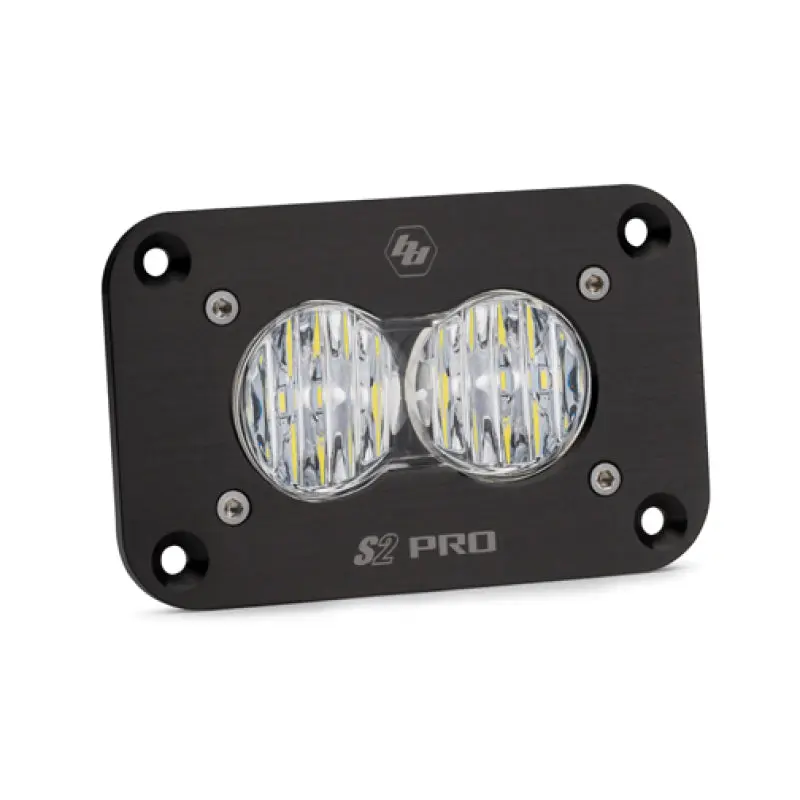 Baja Designs S2 Pro Flush Mount Wide Cornering Pattern LED Work Light Clear