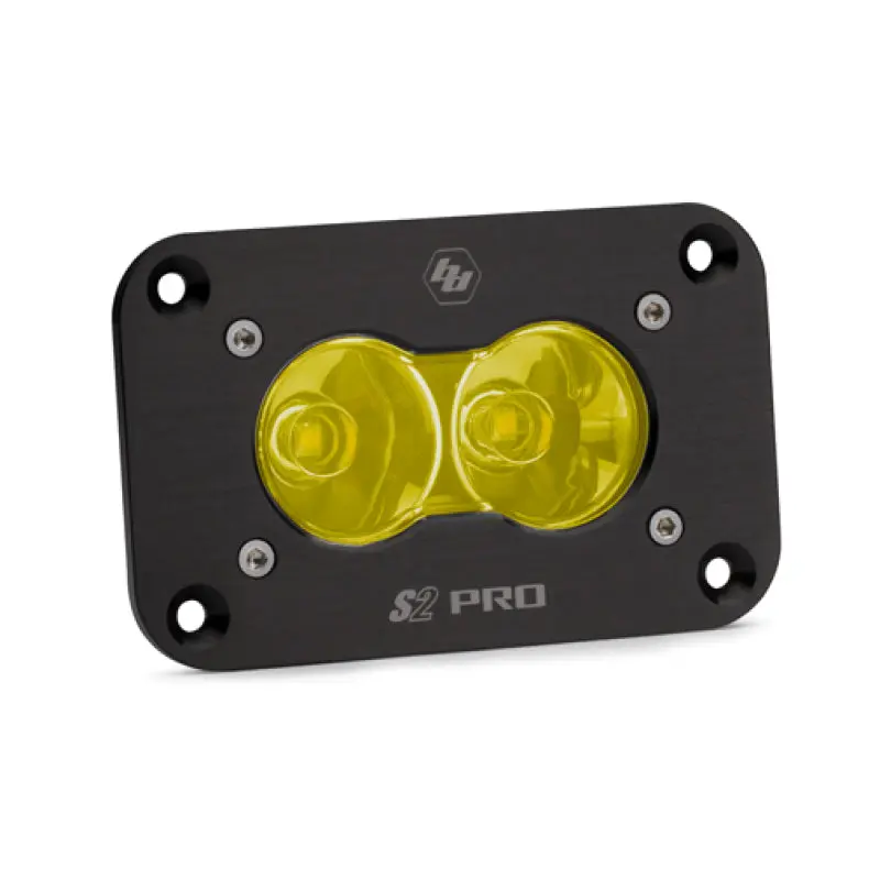 Baja Designs S2 Pro Flush Mount Work Scene Pattern LED Work Light Amber