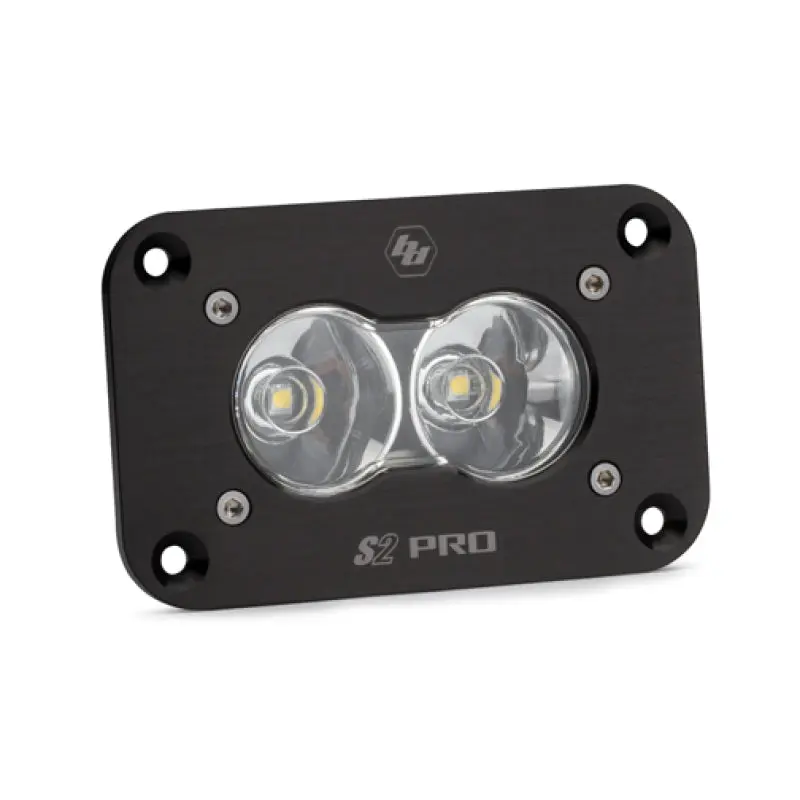 Baja Designs S2 Pro Work Scene Pattern Flush Mount LED Work Light Clear