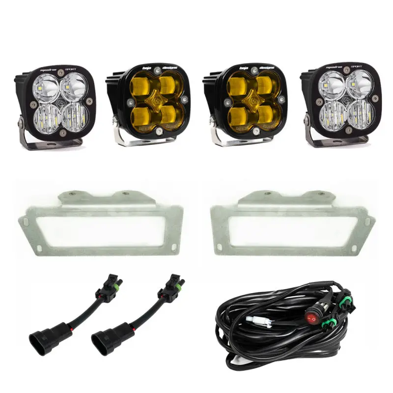Baja Designs 09 12 Ram 2500 3500 Fog Pocket Kit Amber