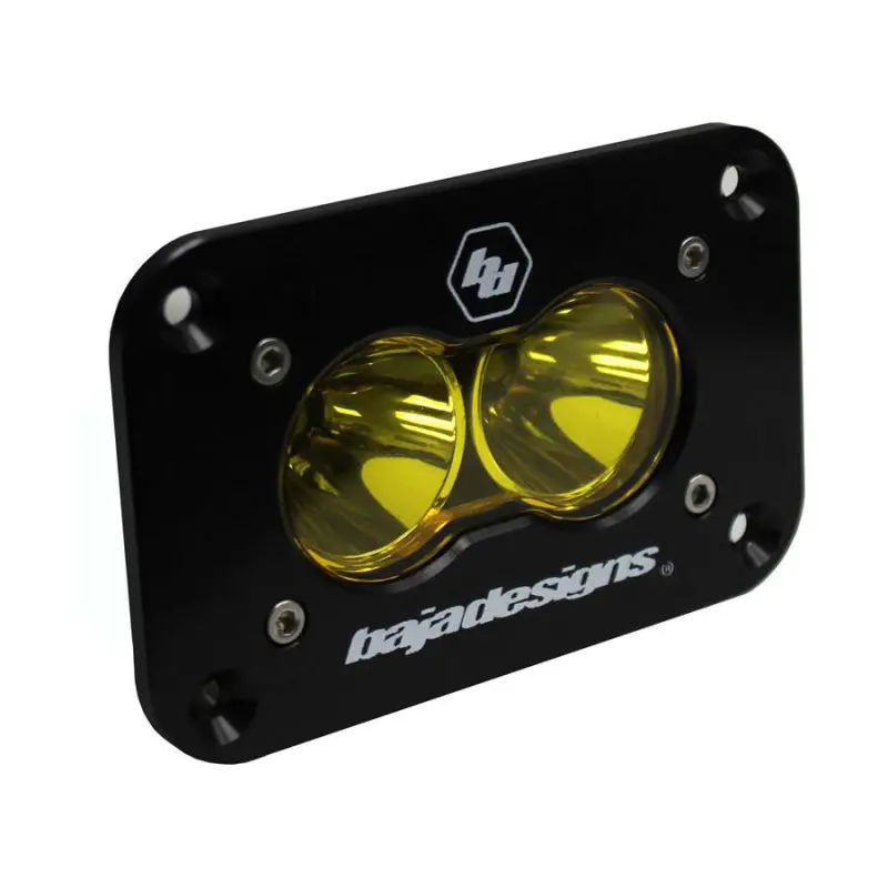 Baja Designs S2 Sport Flush Mount Work Scene Pattern LED Work Light Amber