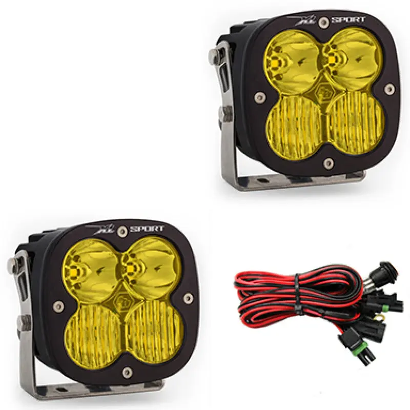 Baja Designs XL Sport Series Driving Combo Pattern Pair LED Light Pods Amber