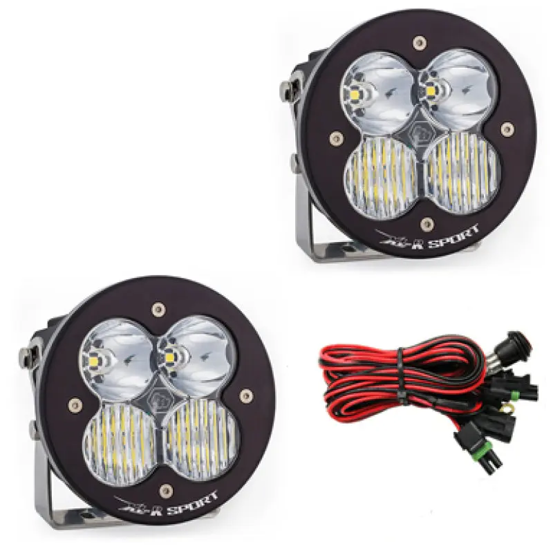 Baja Designs XL R Sport Series Driving Combo Pattern Pair LED Light Pods Clear