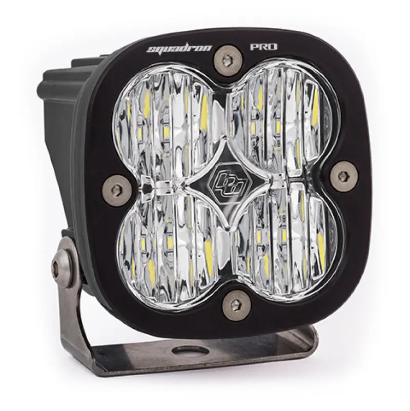 Baja Designs Squadron Pro Black Wide Cornering Pattern LED Light Pod Clear