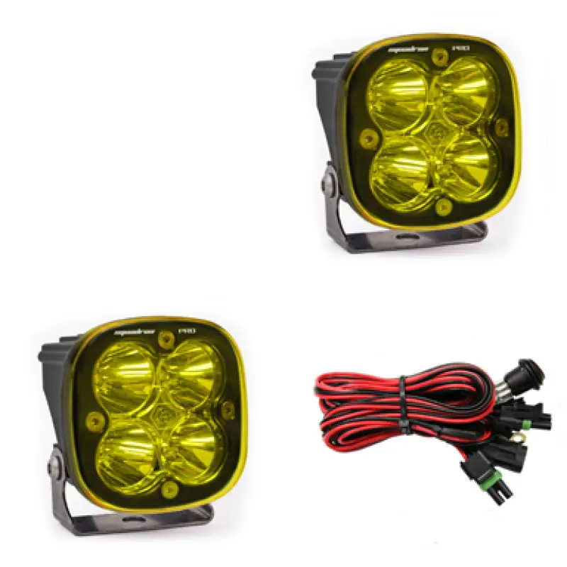 Baja Designs Squadron Pro Series Spot Pattern LED Light Pods Amber