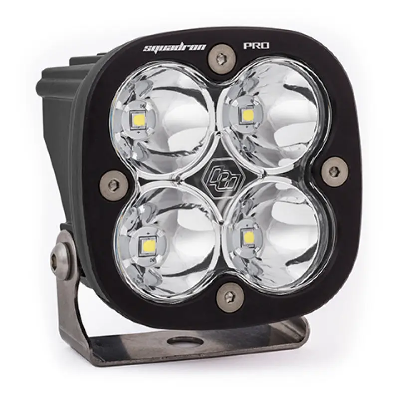 Baja Designs Squadron Pro Spot Pattern Black LED Light Pod Clear