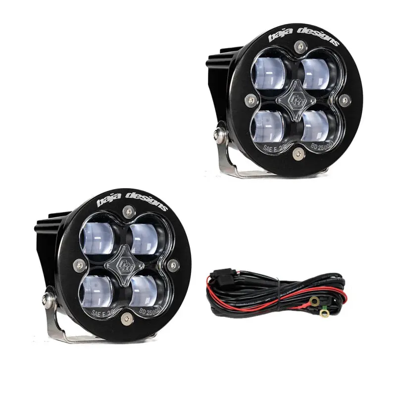 Baja Designs Squadron R SAE LED Spot Light Clear Pair