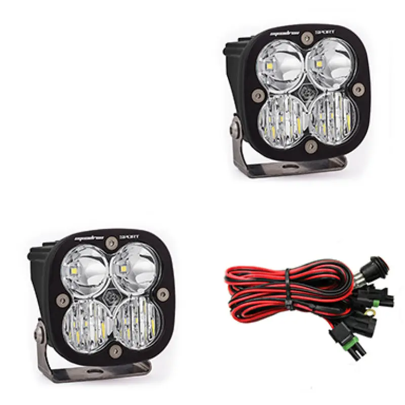 Baja Designs Squadron Sport Driving Combo Pair LED Light Pods Clear