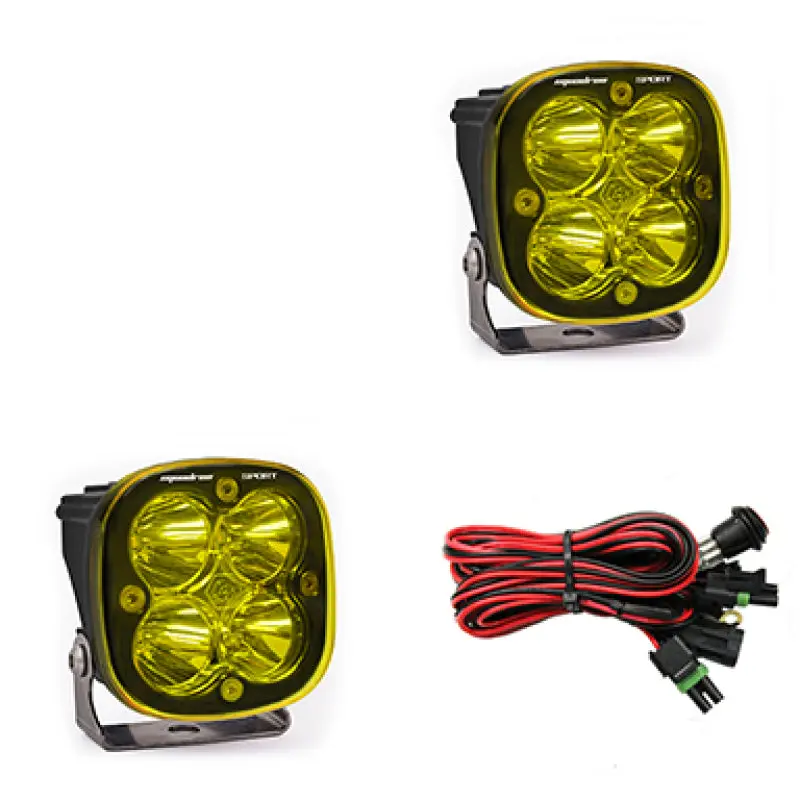 Baja Designs Squadron Sport Spot LED Light Pods Amber