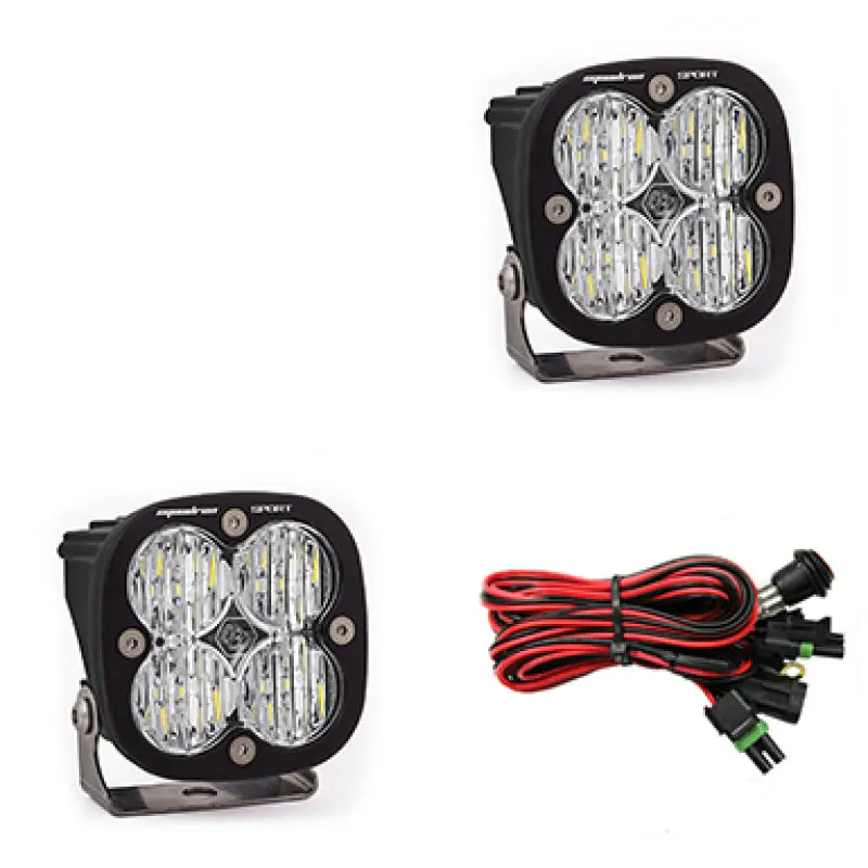 Baja Designs Squadron Sport Wide Cornering Pair LED Light Pods Clear