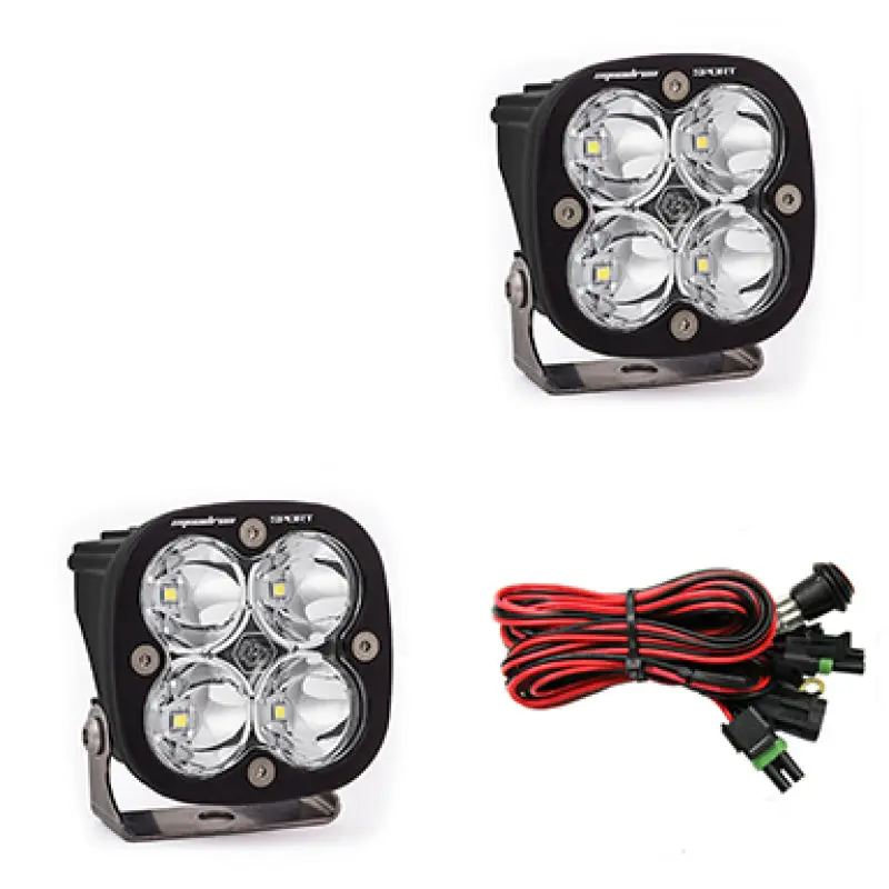 Baja Designs Squadron Sport Work Scene Pair LED Light Pods Clear