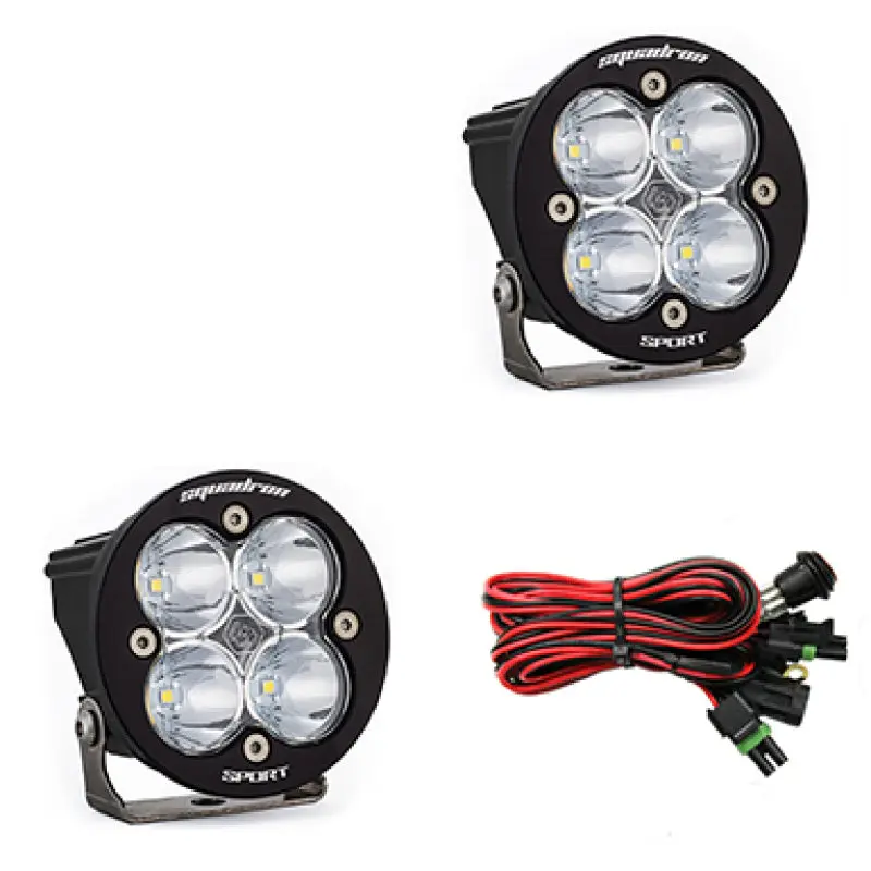 Baja Designs Squadron R Sport Work Scene Pair LED Light Pods Clear