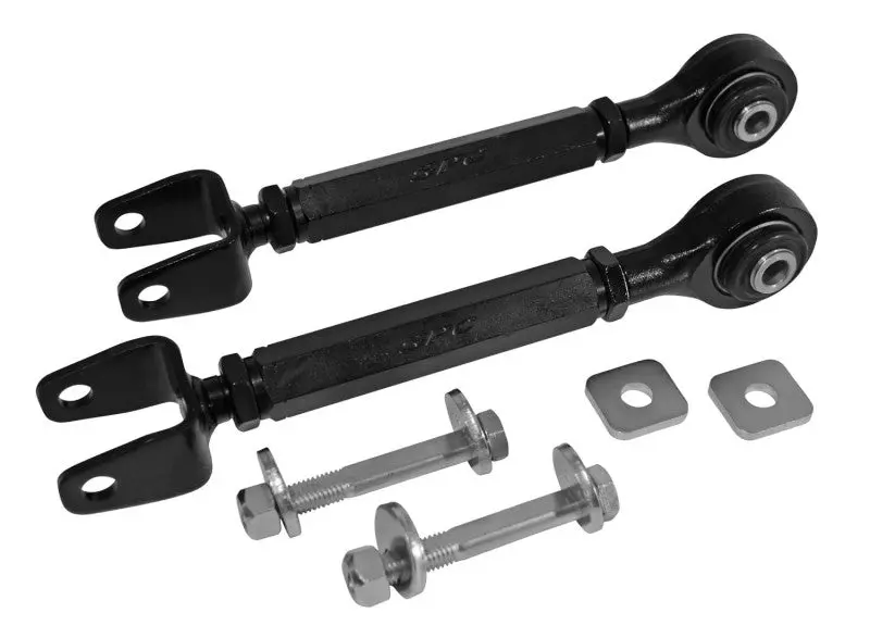 SPC Performance 09+ Nissan 370Z 08 13 Infiniti G37 Rear Adjstbl Camber Arms w Toe Cams&Lock Plates