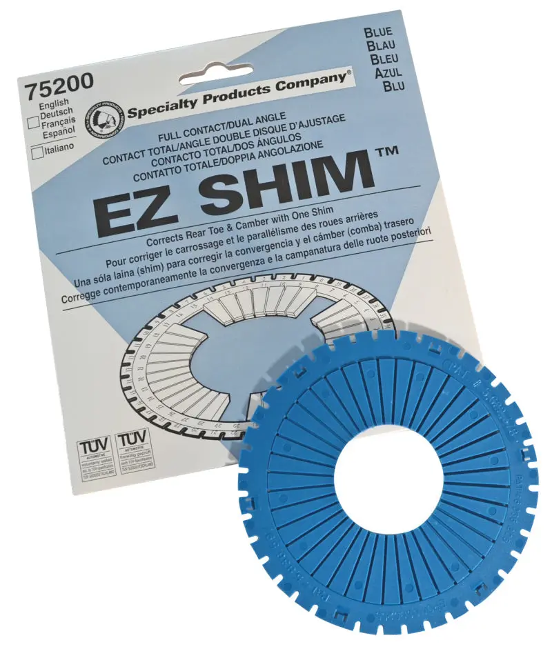 SPC Performance EZ Shim Dual Angle Camber Toe Shim (Blue)