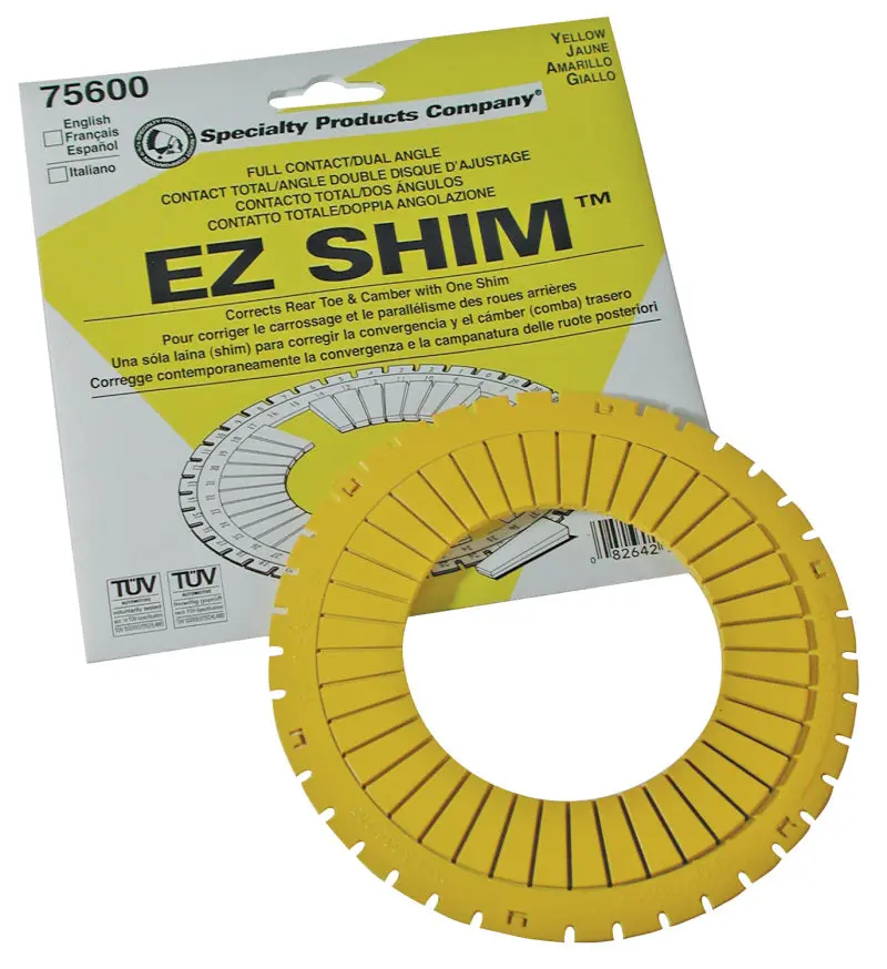 SPC Performance EZ Shim Dual Angle Camber Toe Shim (Yellow)