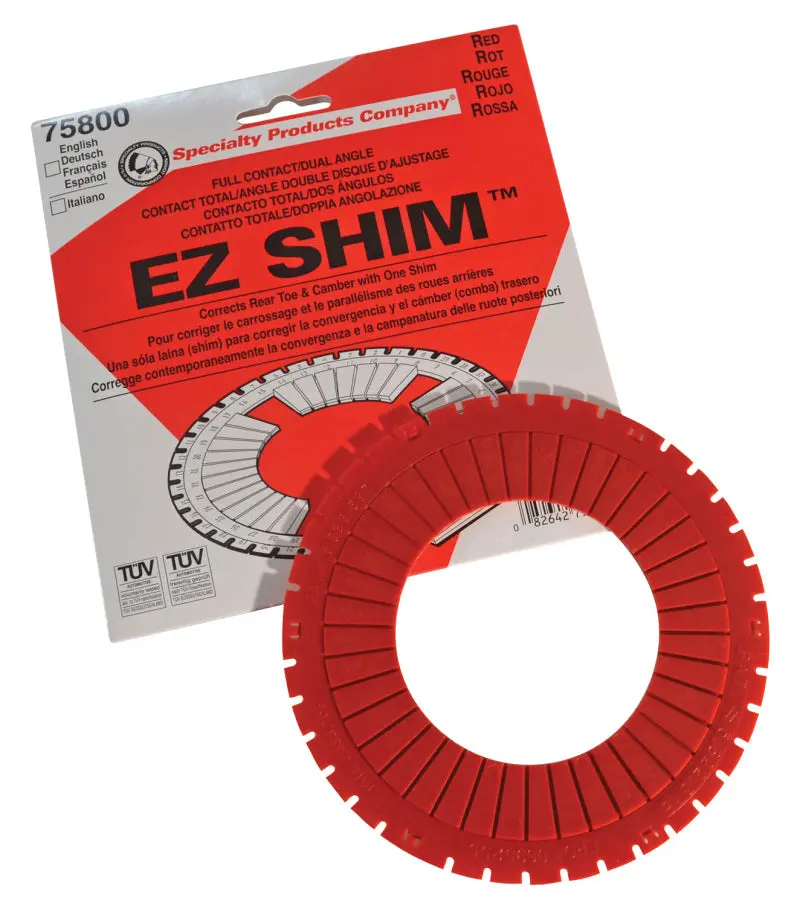 SPC Performance EZ Shim Dual Angle Camber Toe Shim (Red)
