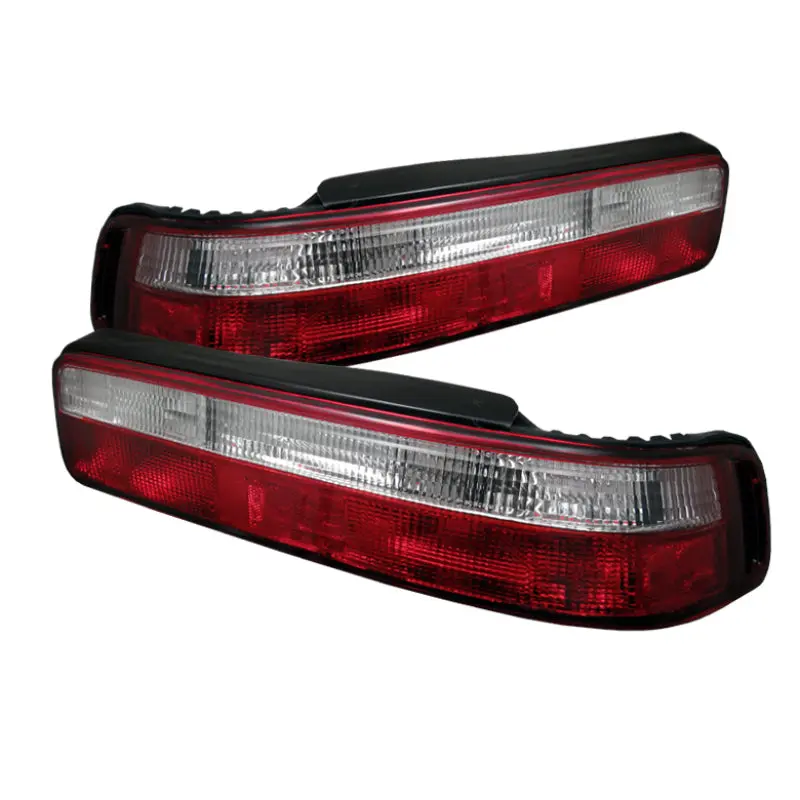 Spyder Acura Integra 90 93 2Dr Euro Style Tail Lights Red Clear ALT YD AI90 RC