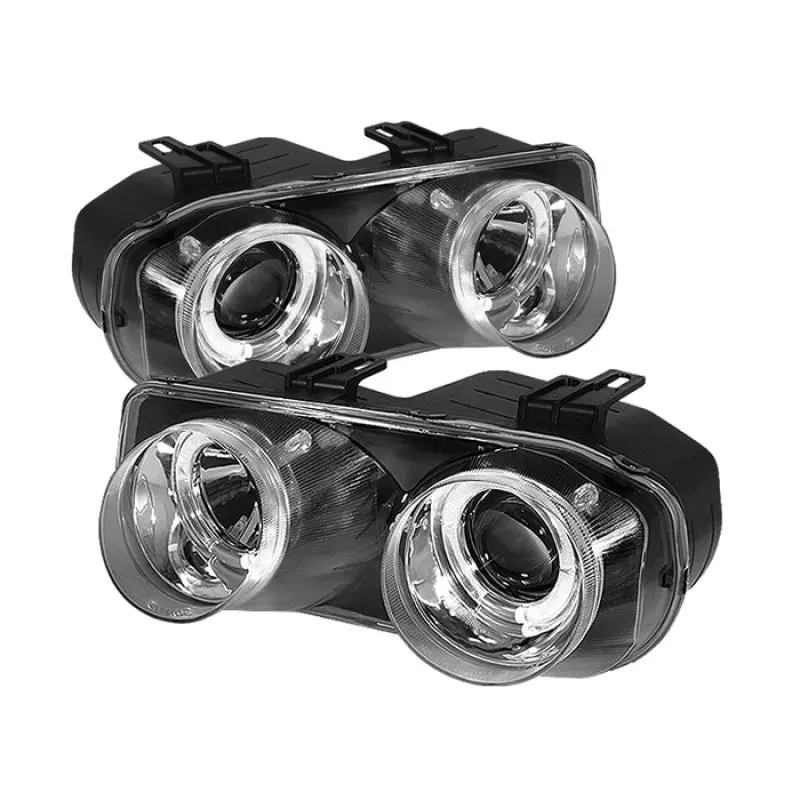 Spyder Acura Integra 94 97 Projector Headlights LED Halo Chrome High H1 Low 9006 PRO YD AI94 HL C