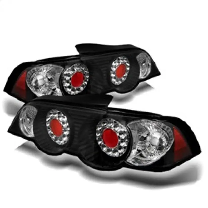 Spyder Acura RSX 02 04 LED Tail Lights Black ALT YD ARSX02 LED BK