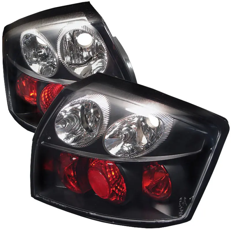 Spyder 02 05 Audi A4 (Excl Convertible Wagon) Euro Style Tail Lights Black (ALT YD AA402 BK)