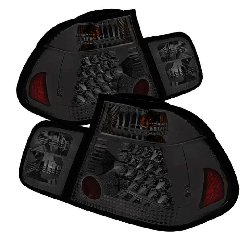 Spyder BMW E46 3 Series 02 05 4Dr Tail Lights Smke ALT YD BE4602 4D LED SM