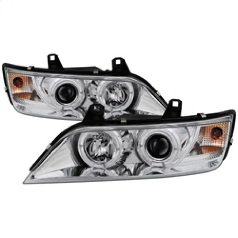 Spyder BMW Z3 96 02 Projector Headlights LED Halo Chrome High H1 Low H1 PRO YD BMWZ396 HL C
