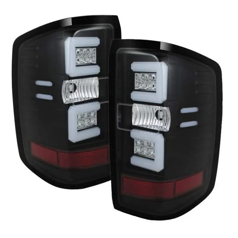 Spyder Chevy 1500 14 16 Light Bar LED Tail Lights Blk ALT YD CS14 LBLED BK