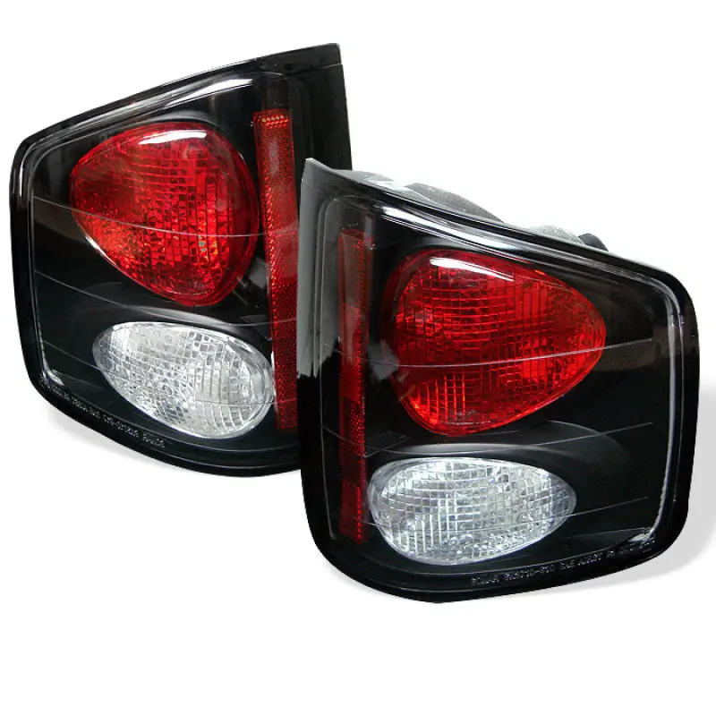 Spyder Chevy S10 94 04 GMC Sonoma 94 04 Isuzu Hombre 96 00 Euro Tail Lights Blk ALT YD CS1094 BK