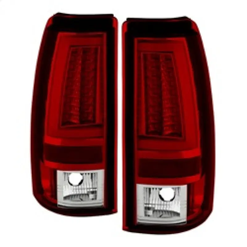 Spyder Chevy Silverado 1500 2500 03 06 Version 2 LED Tail Lights Red Clear ALT YD CS03V2 LED RC