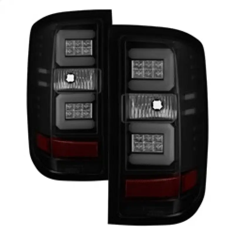 Spyder Chevy Silverado 16 17 Light Bar LED Tail Lights Black Smoke ALT YD CS16 LED BSM