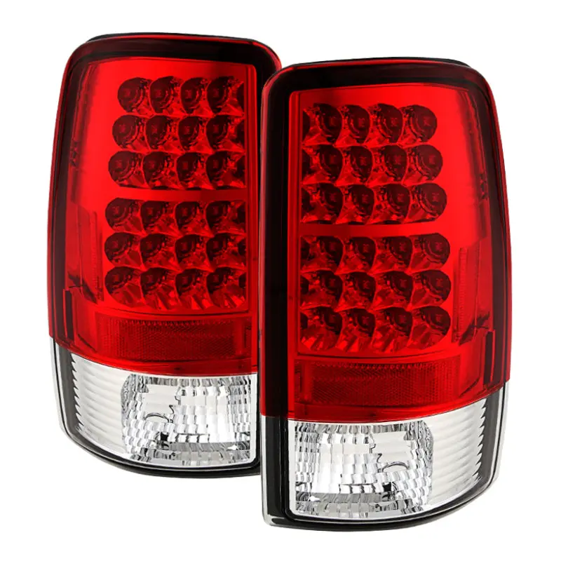 Spyder Chevy Suburban Tahoe 1500 2500 00 06 LED Tail Lights Red Clear ALT YD CD00 LED RC