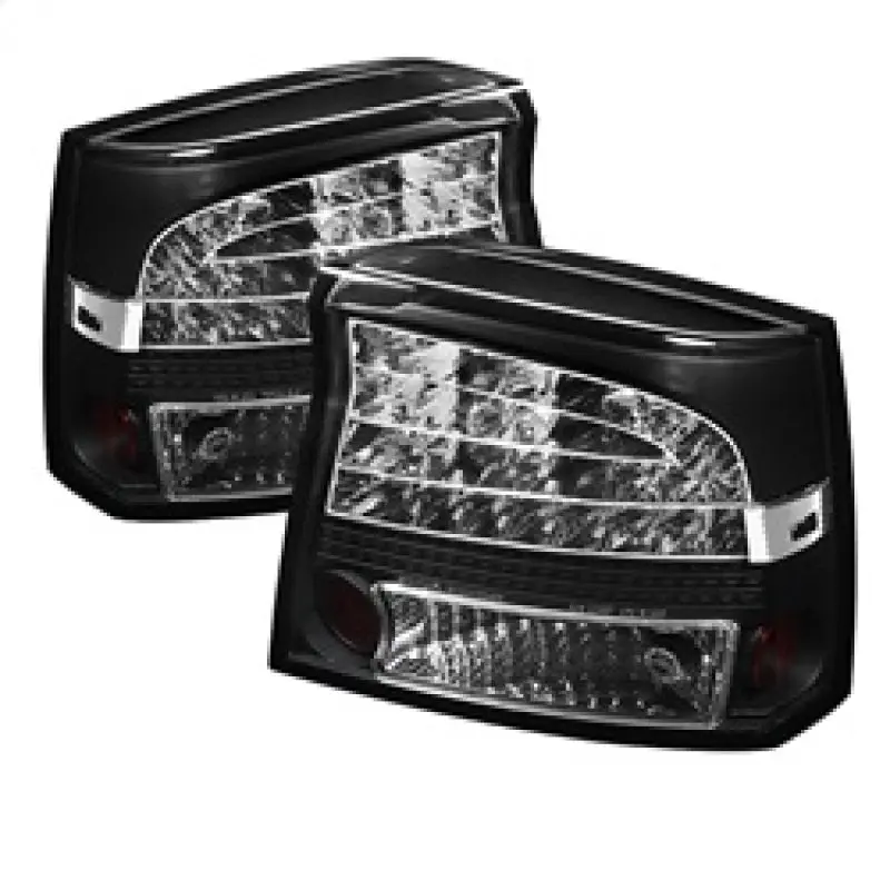 Spyder Dodge Charger 09 10 LED Tail Lights Black ALT YD DCH09 LED BK