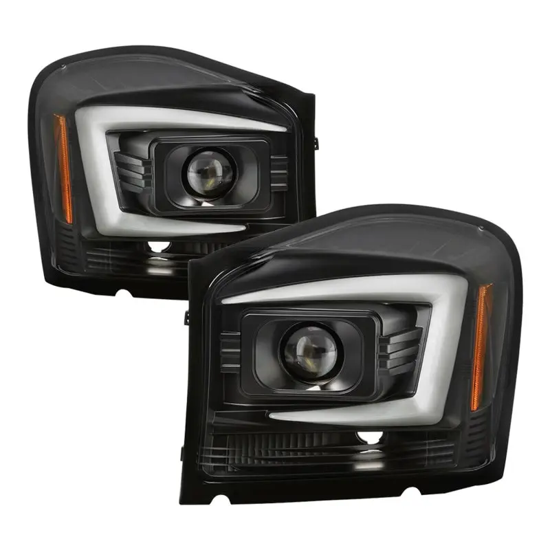 Spyder 04 06 Dodge Durango Projector Headlights Black PRO YD DDU04 LB BK