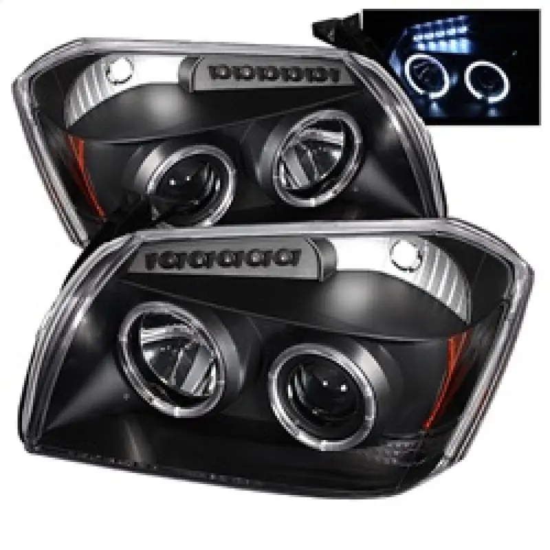Spyder Dodge Magnum 05 07 Projector Headlights LED Halo LED Blk (Not Included) PRO YD DMAG05 LED BK