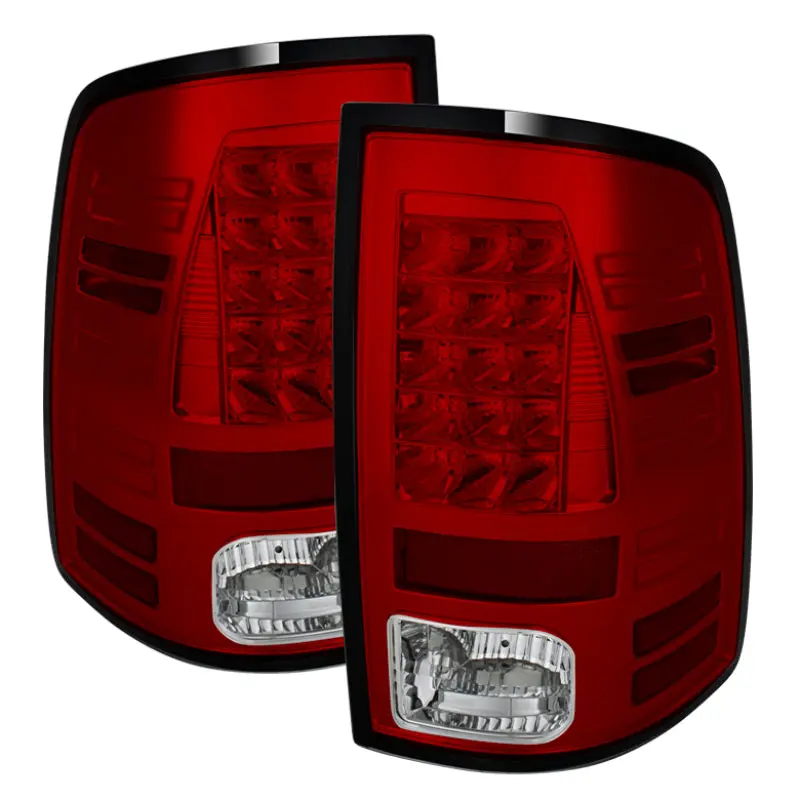 Spyder Dodge Ram 1500 13 14 13 14 LED Tail Lights LED Model only Red Clear ALT YD DRAM13 LED RC