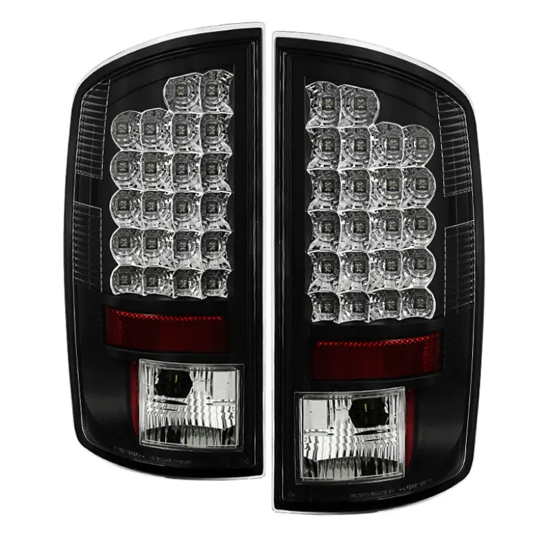 Spyder Dodge Ram 07 08 1500 Ram 07 09 2500 3500 LED Tail Lights Black ALT YD DRAM06 LED BK