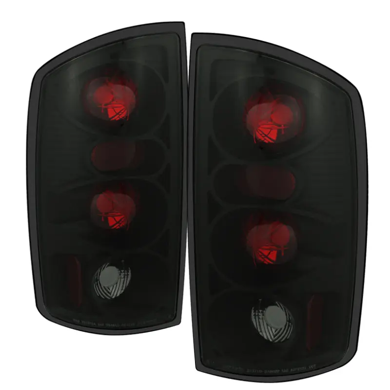 Spyder Dodge Ram 02 06 1500 Ram 2500 3500 03 06 Euro Style Tail Lights Black Smoke ALT YD DRAM02 BSM