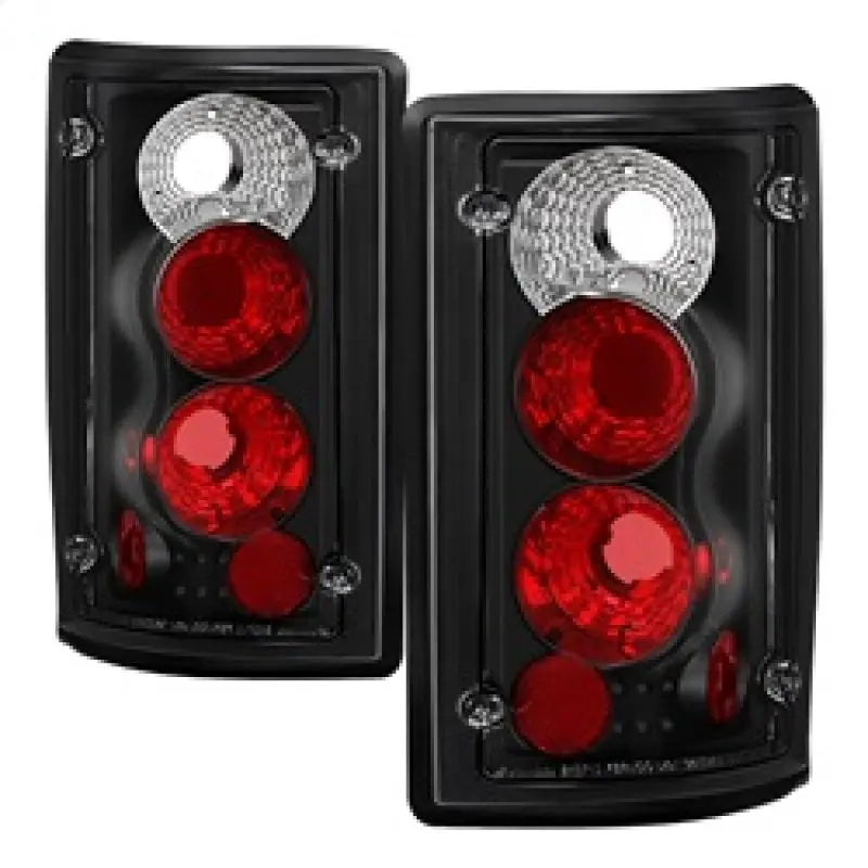 Spyder Ford Excursion 00 06 Econoline 150 250 350 450 550 95 06 Euro Tail Lights Blk ALT YD FEC00 BK