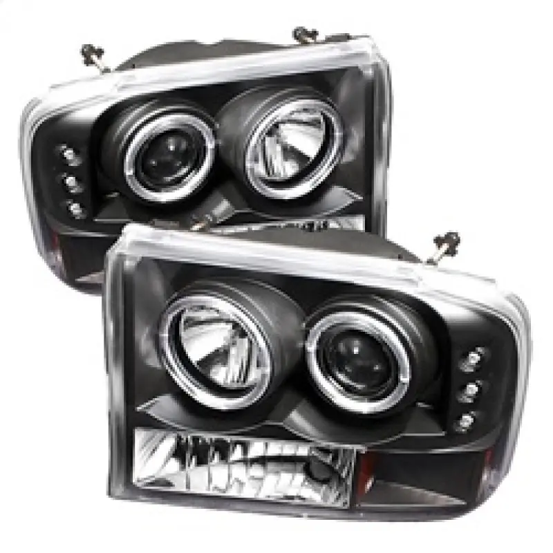 Spyder Ford F250 Super Duty 99 04 Projector Version 2 LED Halo LED Blk PRO YD FF25099 1P G2 BK