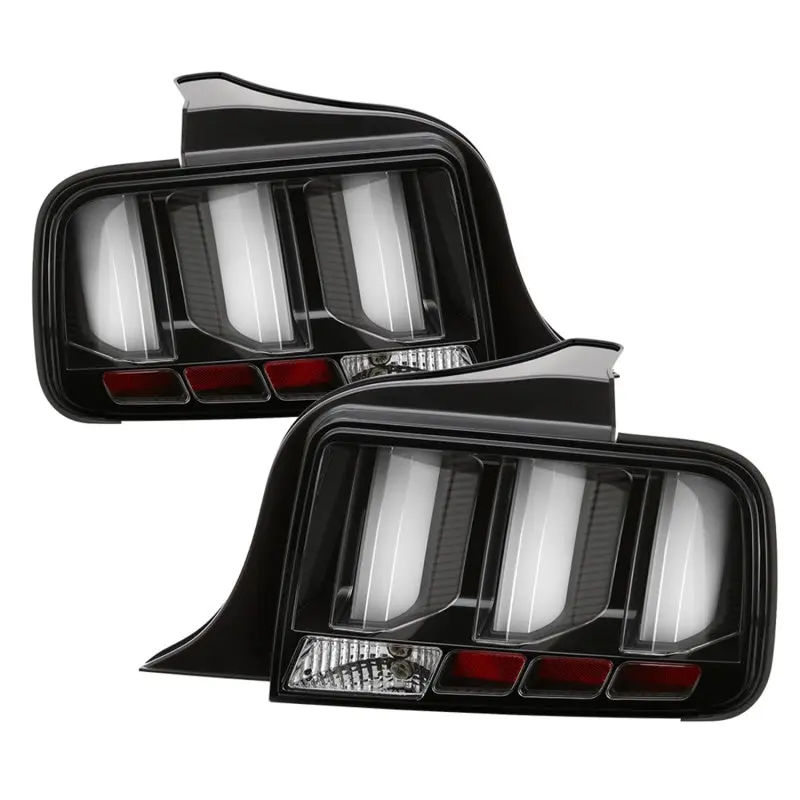 Spyder 05 09 Ford Mustang (White Light Bar) LED Tail Lights Black ALT YD FM05V3 LED BK