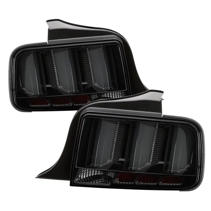 Spyder 05 09 Ford Mustang (White Light Bar) LED Tail Lights Smoke ALT YD FM05V3 LED SM
