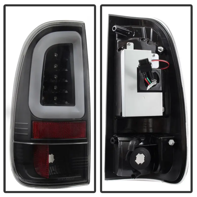Spyder 08 16 Ford Super Duty F 250 V3 Light Bar LED Tail Lights Black (ALT YD FS07V3 LBLED BK)