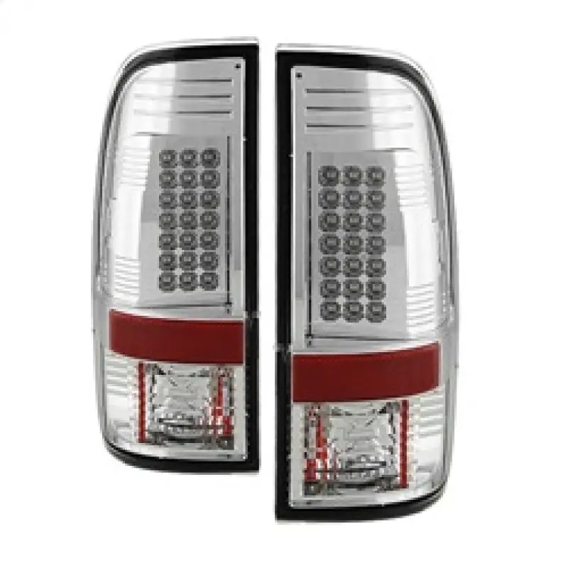 Spyder Ford Super Duty 08 15 LED Tail Lights Chrome ALT YD FS07 LED C