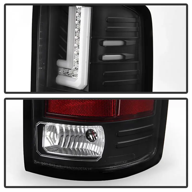Spyder GMC Sierra 14 16 LED Tail Lights Black ALT YD GS14 LBLED BK