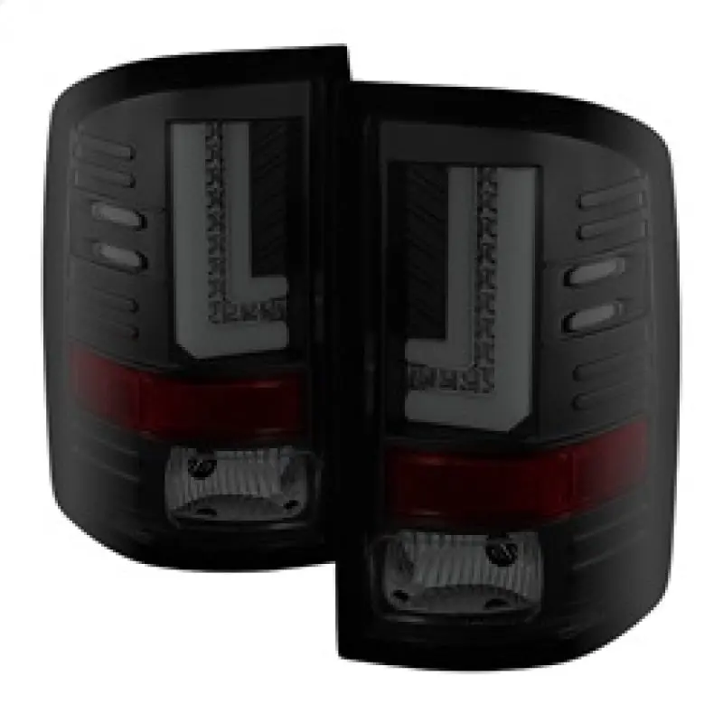 Spyder GMC Sierra 14 16 LED Tail Lights Black Smoke ALT YD GS14 LBLED BSM