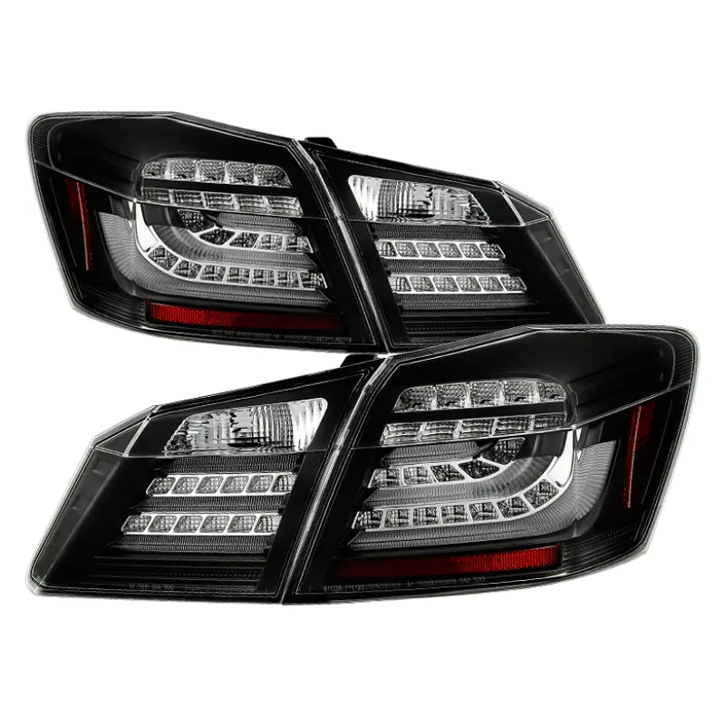 Spyder Honda Accord 2013 2015 4DR LED Tail Lights Black ALT YD HA13LED LED BK