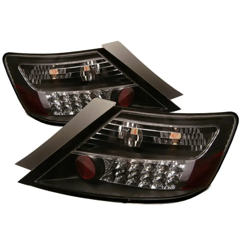 Spyder Honda Civic 06 08 2Dr LED Tail Lights Black ALT YD HC06 2D LED BK
