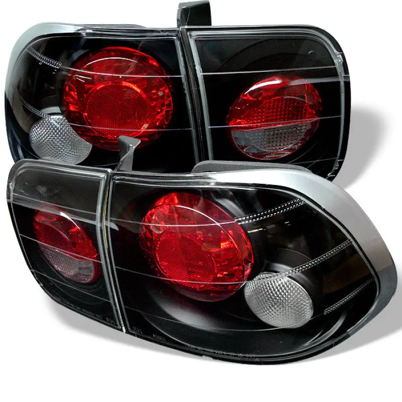 Spyder Honda Civic 96 98 4Dr Euro Style Tail Lights Black ALT YD HC96 4D BK