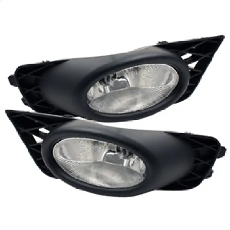 Spyder Honda Civic 09 11 4Dr OEM Fog Lights W Switch Clear FL CL HC09 4D C