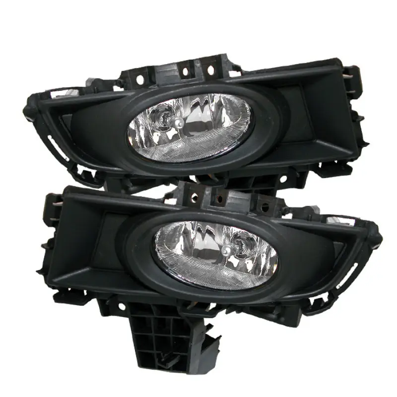Spyder Mazda 3 07 08 4Dr OEM Fog Lights (Wont Fit Sports Gt Or Htchback)w swch Clear FL CL MAZ307 C